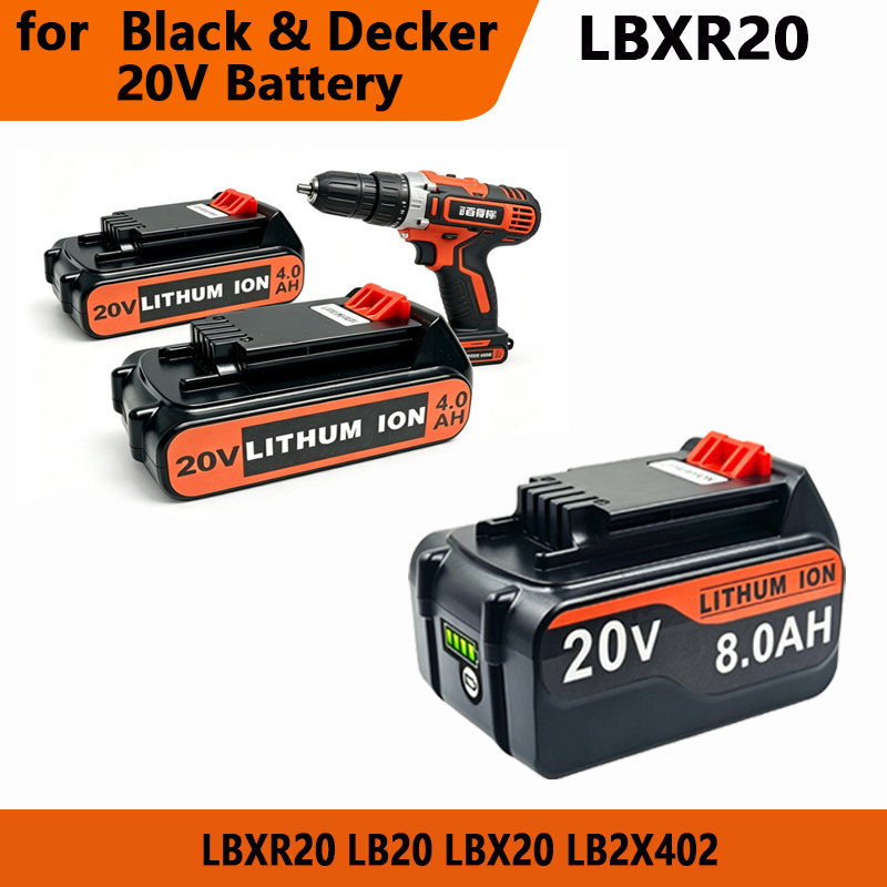 Black+Decker Tool Cordless - Batteria di ricambio al litio BL2018