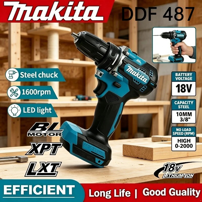 Makita Drill Ddf484 - Makita DDF487 Trapano Avvitatore a Batteria
