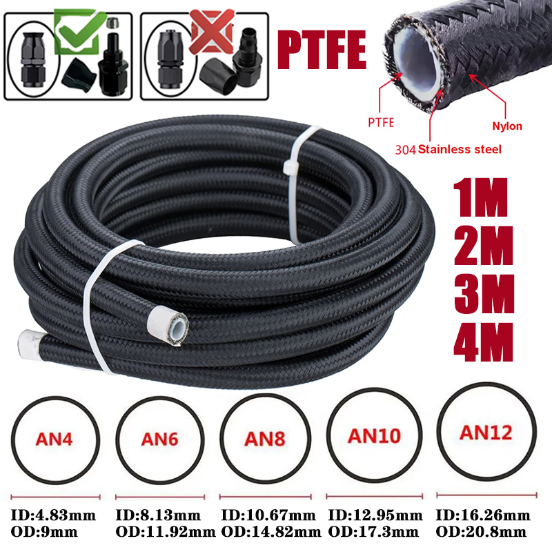 Ptfe Tape Thread - Tubo Flessibile in PTFE 3AN/4AN/6AN/8AN/10AN da